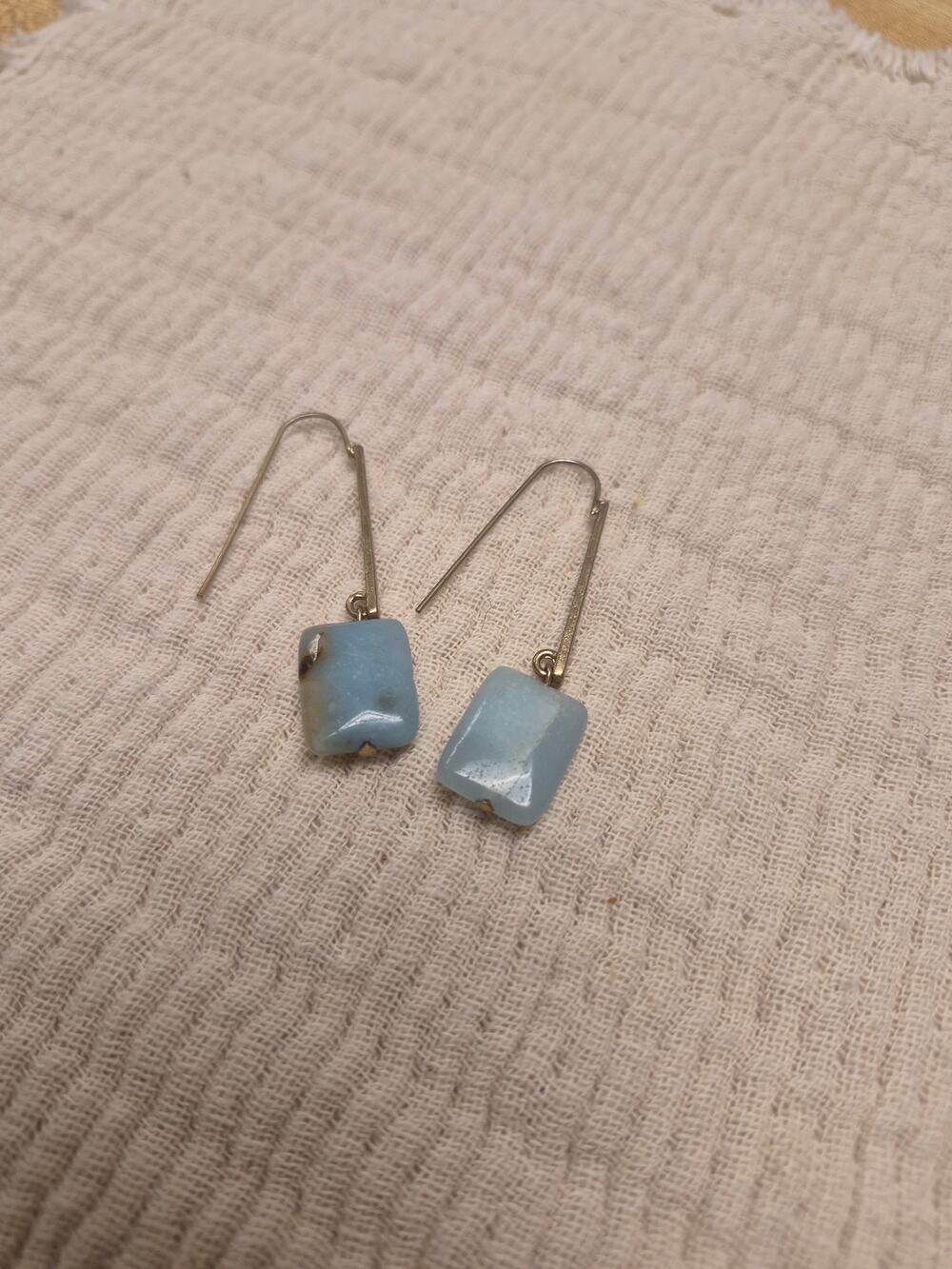 Stone earrings